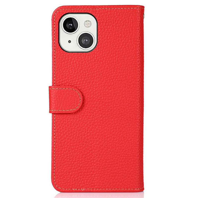 Housse iPhone 13 Cuir Litchi KHAZNEH Housse iPhone 13 Cuir Litchi KHAZNEH