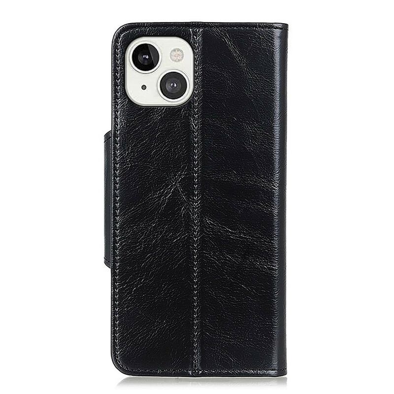 Housse iPhone 13 Simili Cuir Brillant KHAZNEH Housse iPhone 13 Simili Cuir Brillant KHAZNEH