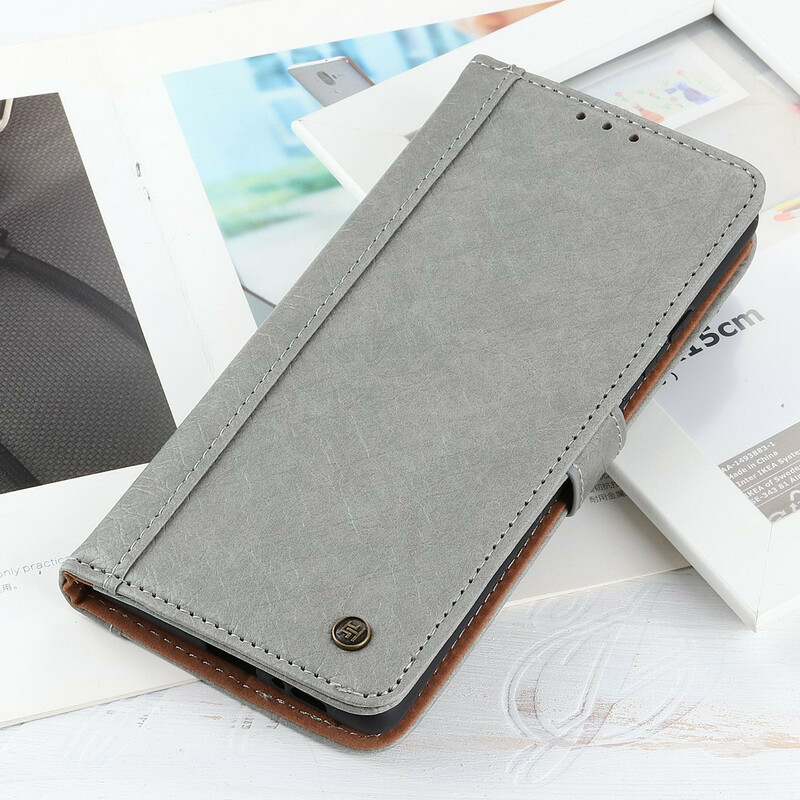 Housse iPhone 13 Simili Cuir Style Rhinocéros Housse iPhone 13 Simili Cuir Style Rhinocéros