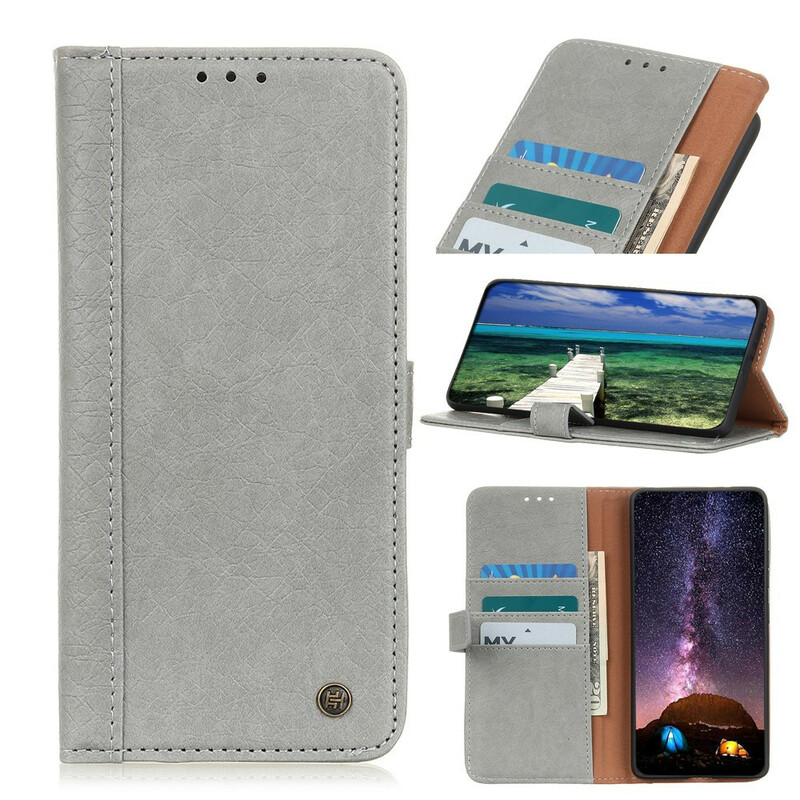 Housse iPhone 13 Simili Cuir Style Rhinocéros Housse iPhone 13 Simili Cuir Style Rhinocéros