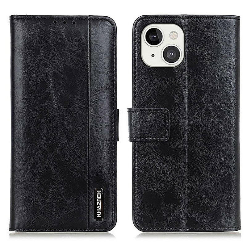 Housse iPhone 13 Style Cuir Élégance KHAZNEH Housse iPhone 13 Style Cuir Élégance KHAZNEH