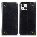 Flip Cover iPhone 13 Vintage Rivets Flip Cover iPhone 13 Vintage Rivets