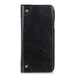 Flip Cover iPhone 13 Vintage Rivets Flip Cover iPhone 13 Vintage Rivets