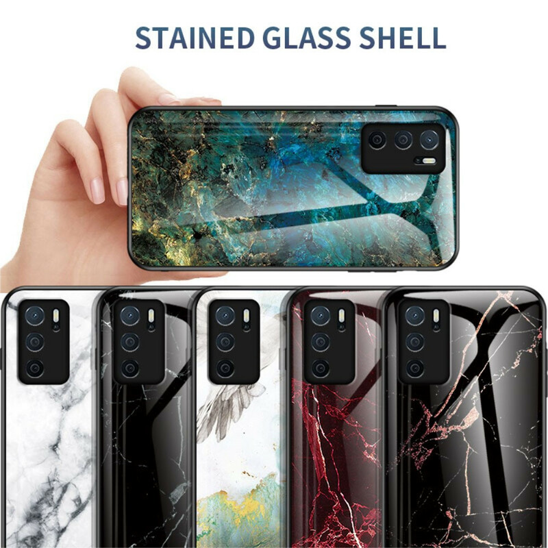 Coque Oppo A16 / A16s Verre Trempé Marble Colors