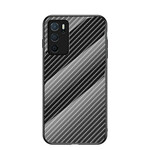 Coque Oppo A16 / A16s Verre Trempé Fibre Carbone Coque Oppo A16 / A16s Verre Trempé Fibre Carbone