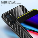 Coque Oppo A16 / A16s Verre Trempé Fibre Carbone Coque Oppo A16 / A16s Verre Trempé Fibre Carbone