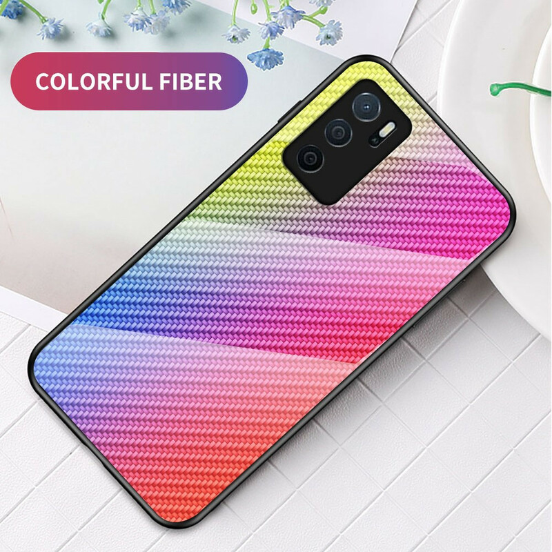Coque Oppo A16 / A16s Verre Trempé Fibre Carbone Coque Oppo A16 / A16s Verre Trempé Fibre Carbone