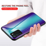 Coque Oppo A16 / A16s Verre Trempé Fibre Carbone Coque Oppo A16 / A16s Verre Trempé Fibre Carbone