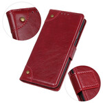 Housse iPhone 13 Style Cuir Nappa Rivets Vintage Housse iPhone 13 Style Cuir Nappa Rivets Vintage