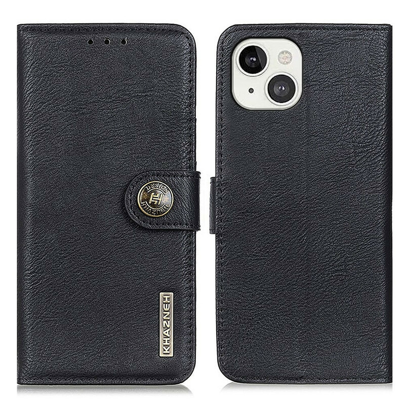 Housse iPhone 13 Simili Cuir KHAZNEH Housse iPhone 13 Simili Cuir KHAZNEH