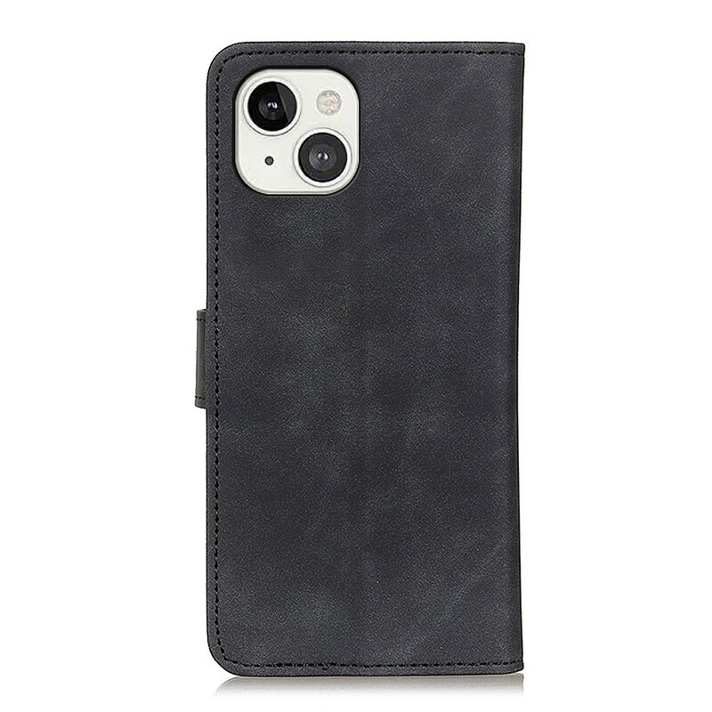Housse iPhone 13 Effet Cuir Vintage KHAZNEH Housse iPhone 13 Effet Cuir Vintage KHAZNEH
