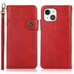 Housse iPhone 13 Bouton Magnétique KHAZNEH Housse iPhone 13 Bouton Magnétique KHAZNEH