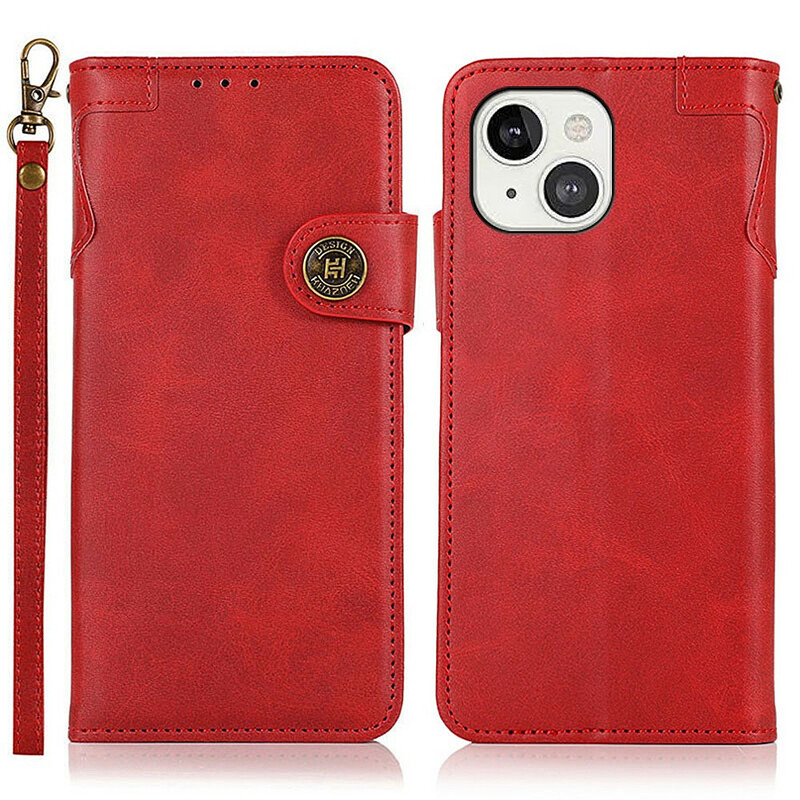 Housse iPhone 13 Bouton Magnétique KHAZNEH Housse iPhone 13 Bouton Magnétique KHAZNEH
