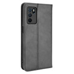 Flip Cover Oppo A16 / A16s Effet Cuir Vintage Stylisé