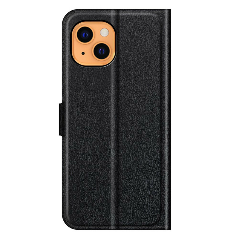 Housse iPhone 13 Effet Cuir Litchi Classique Housse iPhone 13 Effet Cuir Litchi Classique