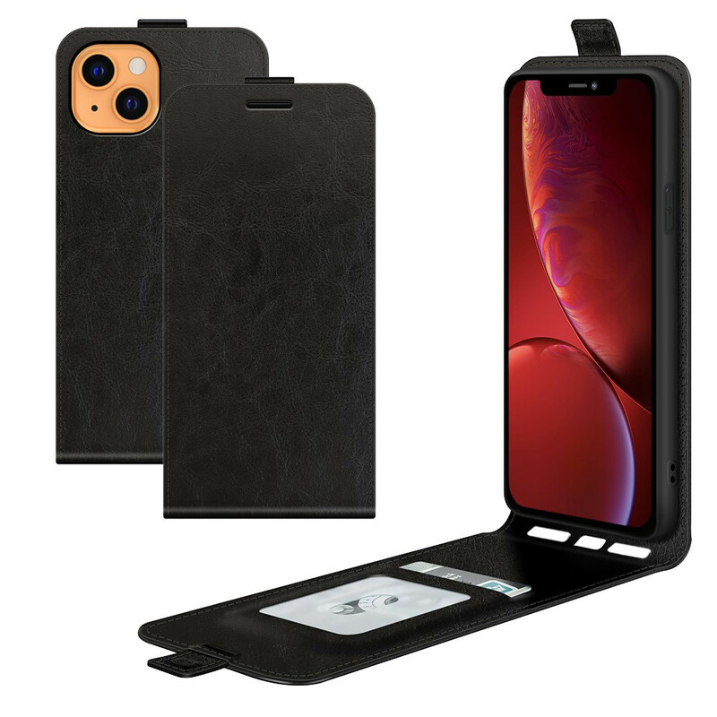 Housse iPhone 13 Effet Cuir Rabat Vertical Housse iPhone 13 Effet Cuir Rabat Vertical