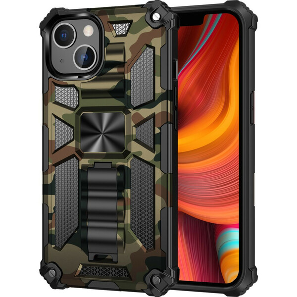 Coque iPhone 13 Camouflage Support Amovible