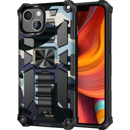 Coque iPhone 13 Camouflage Support Amovible