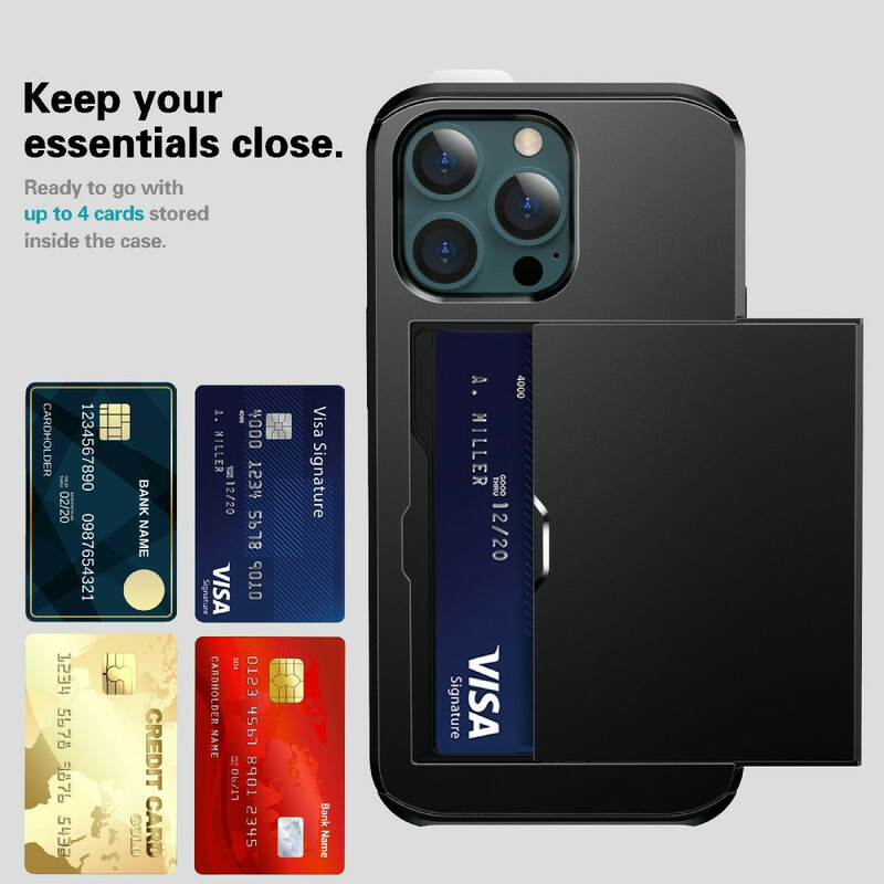Coque iPhone 13 Porte-Carte à Glissière Coque iPhone 13 Porte-Carte à Glissière