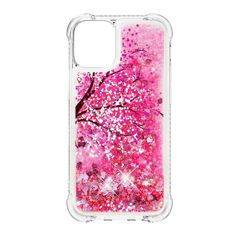 Coque iPhone 13 Arbre Paillettes