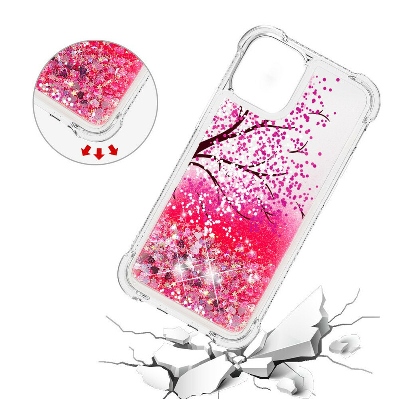 Coque iPhone 13 Arbre Paillettes Coque iPhone 13 Arbre Paillettes