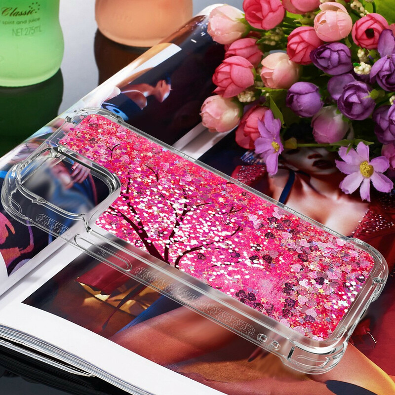 Coque iPhone 13 Arbre Paillettes Coque iPhone 13 Arbre Paillettes