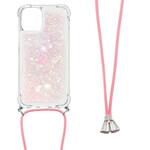 Coque iPhone 13 Paillettes avec Cordon Coque iPhone 13 Paillettes avec Cordon