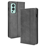 Flip Cover OnePlus Nord 2 5G Effet Cuir Vintage Stylisé Flip Cover OnePlus Nord 2 5G Effet Cuir Vintage Stylisé