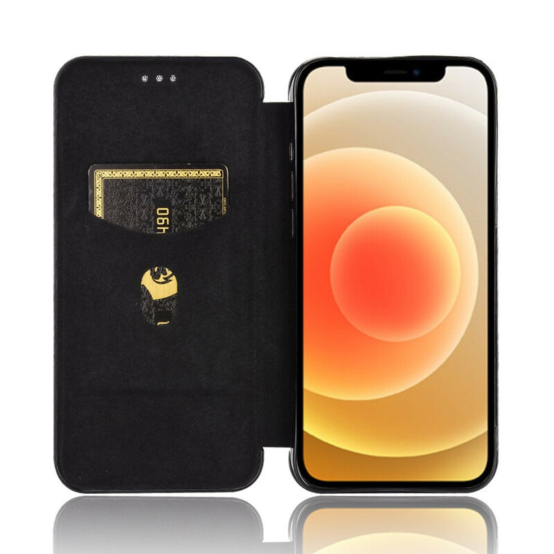 Flip Cover iPhone 13 Fibre Carbone Flip Cover iPhone 13 Fibre Carbone