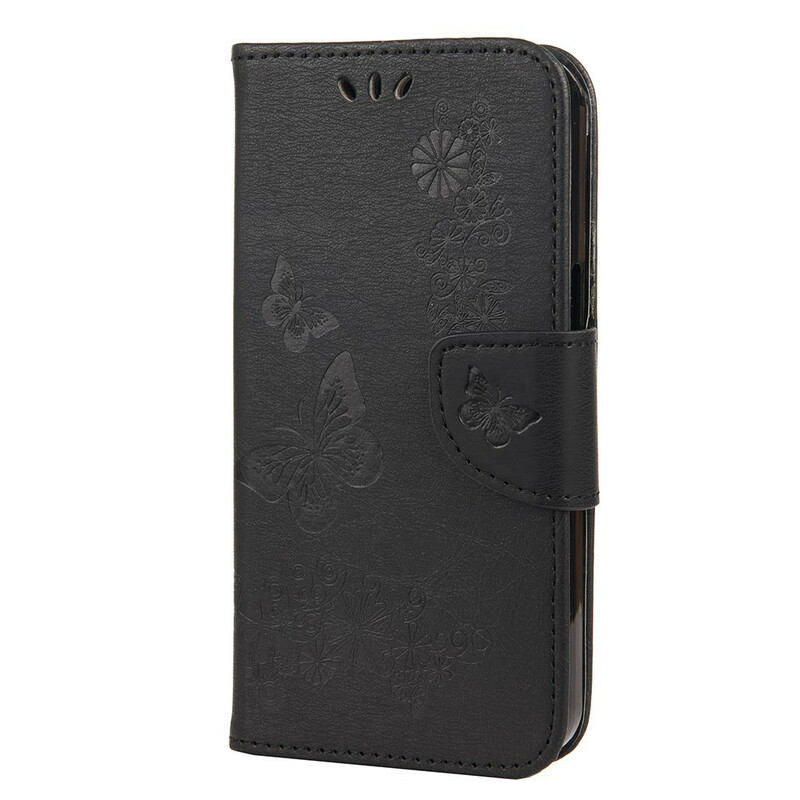 Housse iPhone 13 Splendides Papillons à Lanière