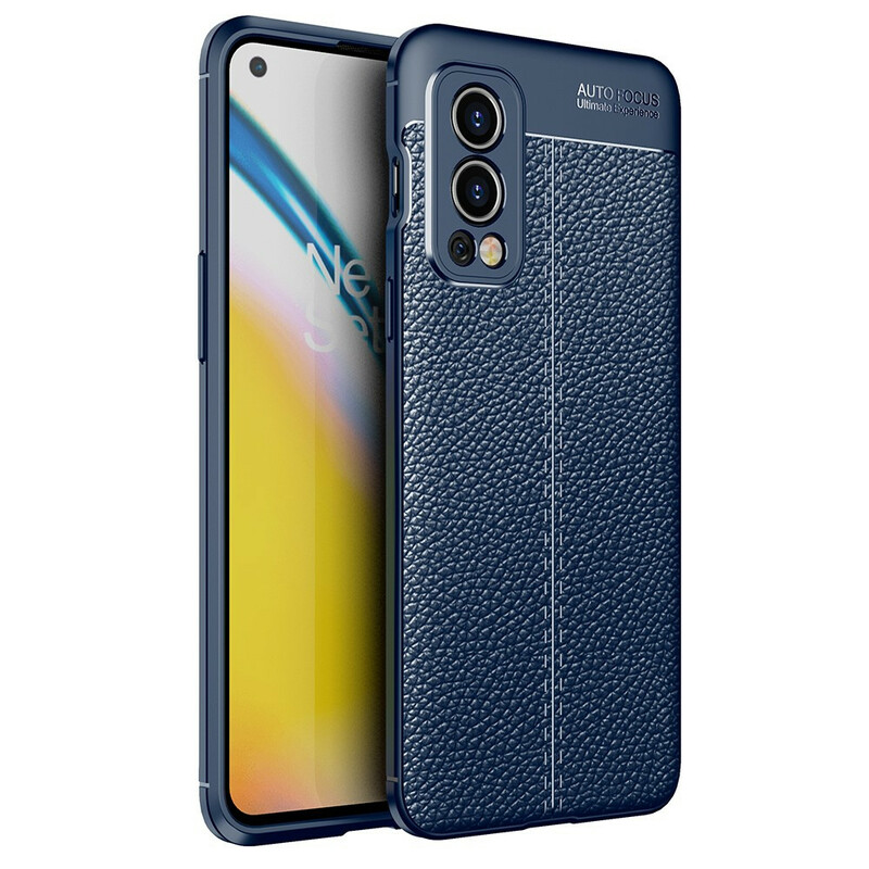Coque OnePlus Nord 2 5G Effet Cuir Litchi Double Line Coque OnePlus Nord 2 5G Effet Cuir Litchi Double Line