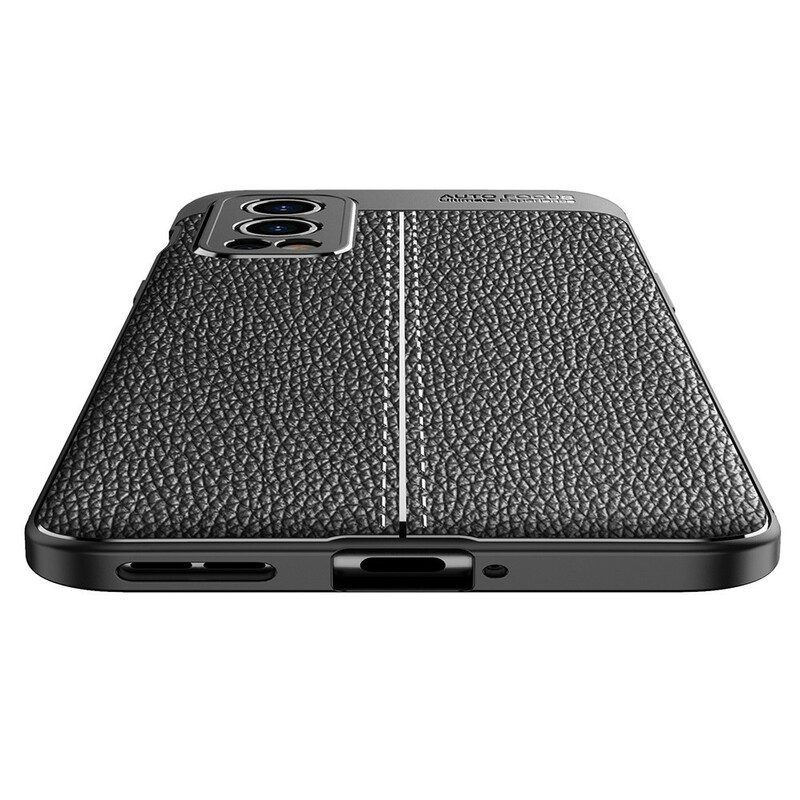 Coque OnePlus Nord 2 5G Effet Cuir Litchi Double Line Coque OnePlus Nord 2 5G Effet Cuir Litchi Double Line