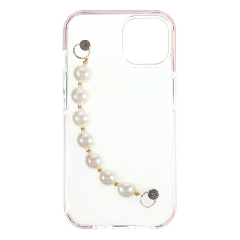 Coque iPhone 13 Silicone Bracelet Perles - Ma Coque