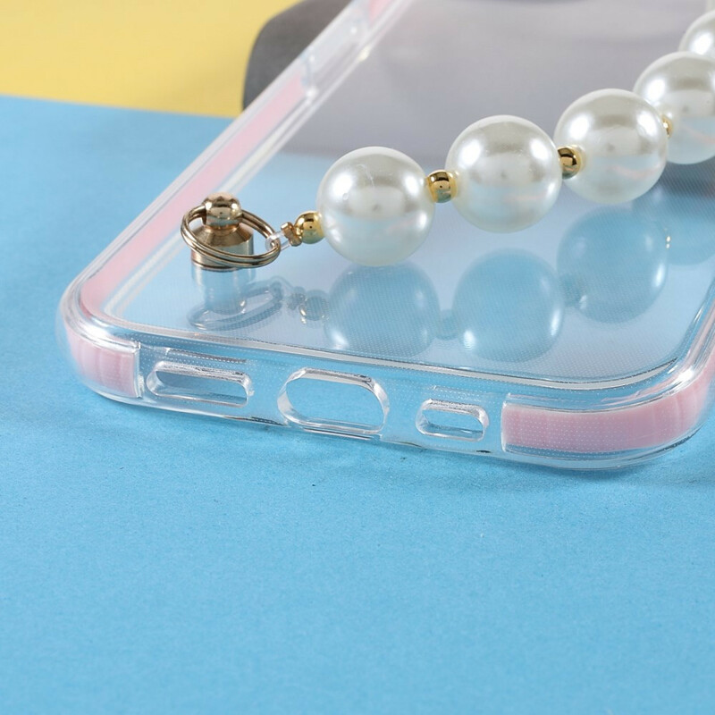 Coque iPhone 13 Silicone Bracelet Perles Coque iPhone 13 Silicone Bracelet Perles