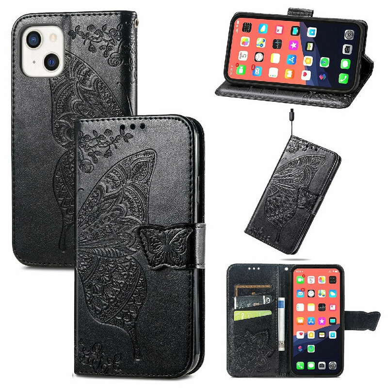 Housse iPhone 13 Demi Papillons Housse iPhone 13 Demi Papillons
