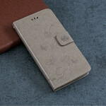 Housse iPhone 13 Papillons et Fleurs à Lanière Housse iPhone 13 Papillons et Fleurs à Lanière
