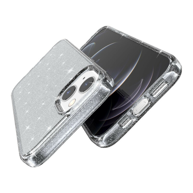 Coque iPhone 13 Transparente Paillettes Coque iPhone 13 Transparente Paillettes
