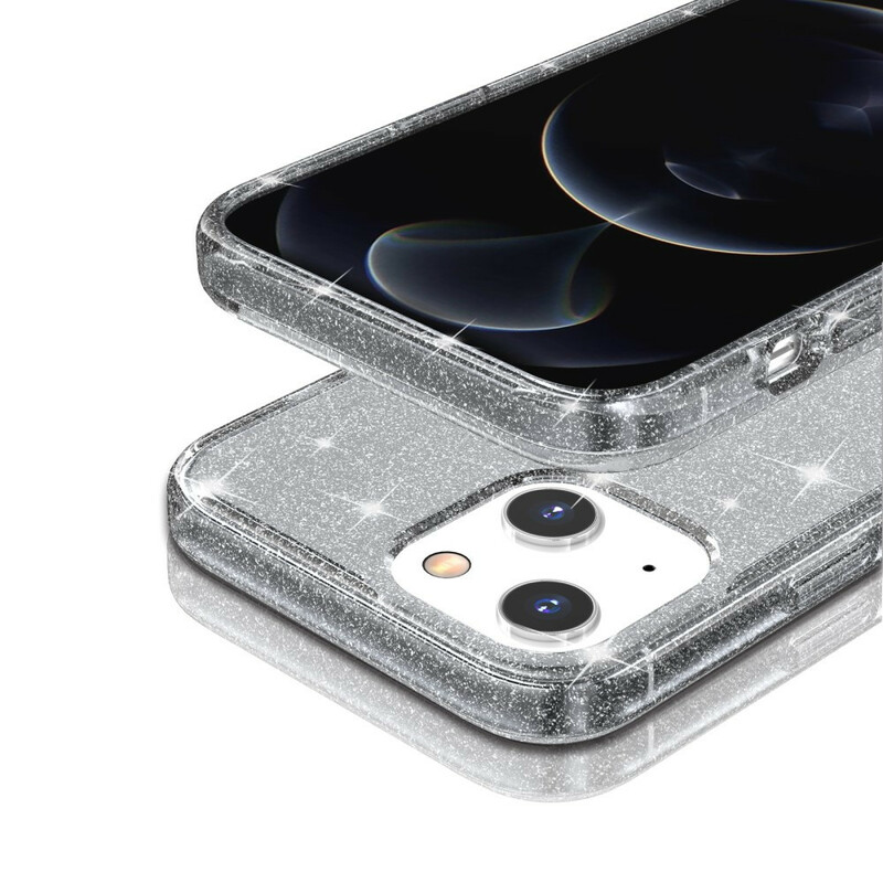 Coque iPhone 13 Transparente Paillettes Coque iPhone 13 Transparente Paillettes