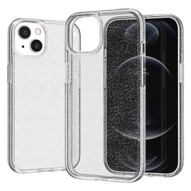 Coque iPhone 13 Transparente Paillettes Coque iPhone 13 Transparente Paillettes