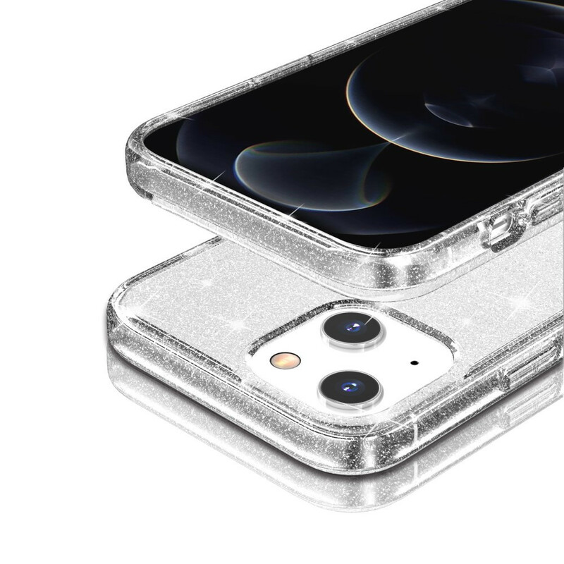 Coque iPhone 13 Transparente Paillettes Coque iPhone 13 Transparente Paillettes