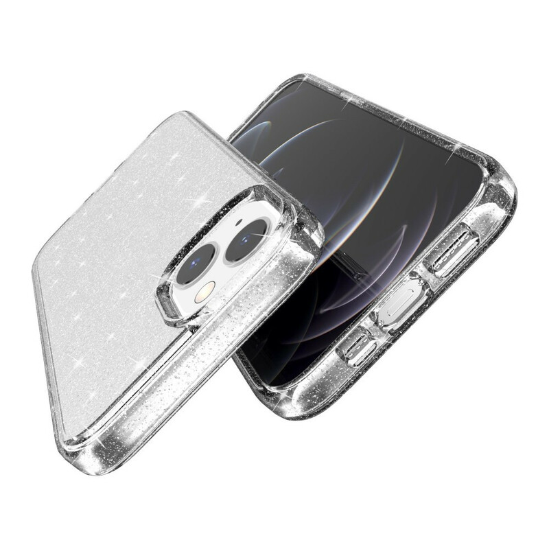 Coque iPhone 13 Transparente Paillettes Coque iPhone 13 Transparente Paillettes