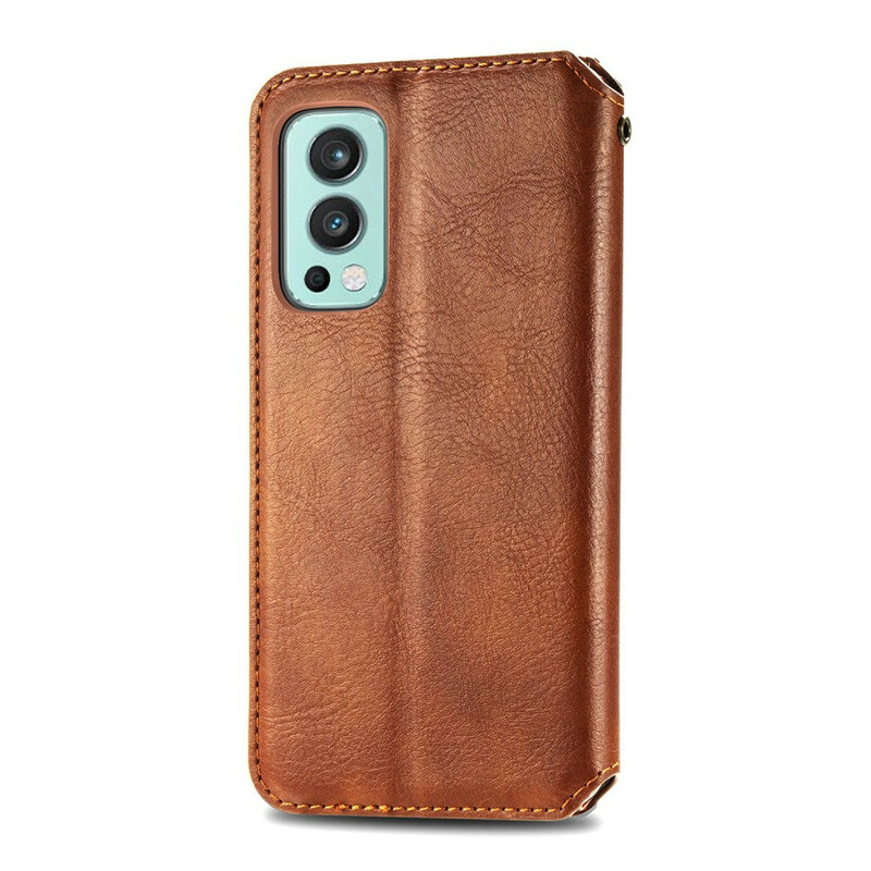 Flip Cover OnePlus Nord 2 5G Effet Cuir Texture Diamant Flip Cover OnePlus Nord 2 5G Effet Cuir Texture Diamant