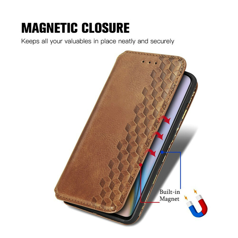 Flip Cover OnePlus Nord 2 5G Effet Cuir Texture Diamant Flip Cover OnePlus Nord 2 5G Effet Cuir Texture Diamant