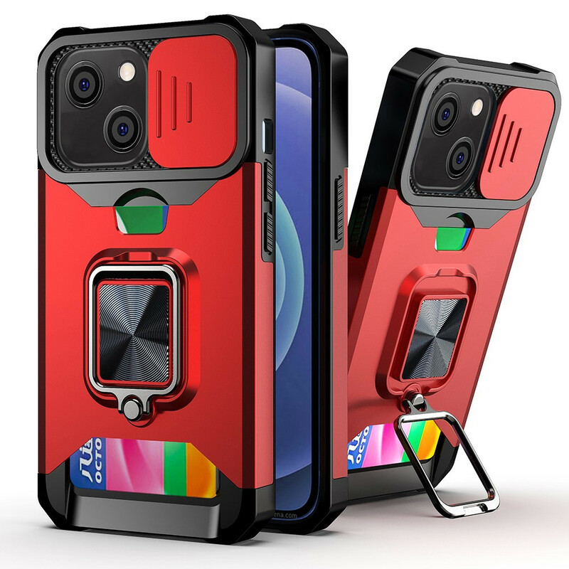 Coque iPhone 13 Multi-Fonctionnelle Protège-Lentilles