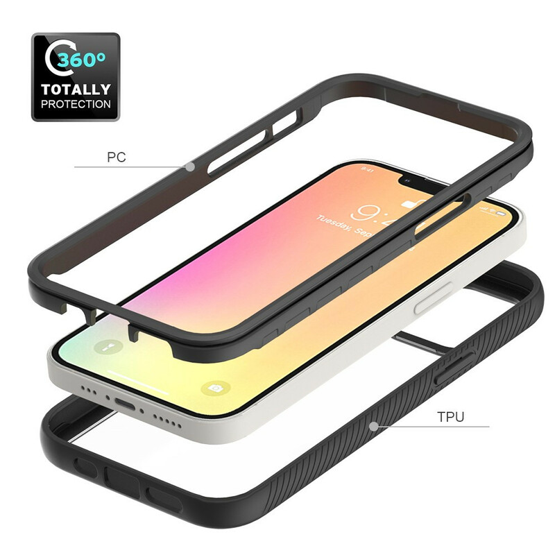 Coque iPhone 13 Conception Hybride Rebords Silicone Coque iPhone 13 Conception Hybride Rebords Silicone
