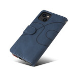 Housse iPhone 13 Simili Cuir Bicolore Signature Housse iPhone 13 Simili Cuir Bicolore Signature