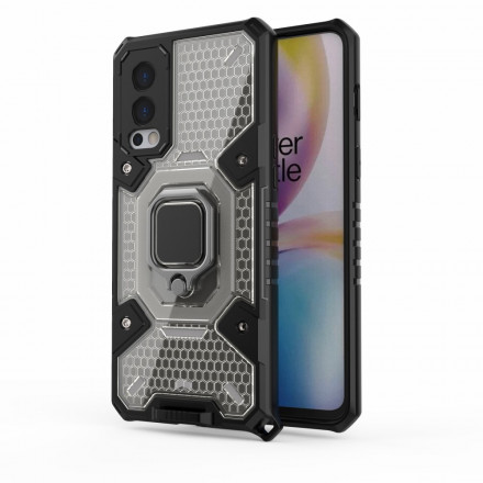 Coque OnePlus Nord 2 5G Nid d'Abeille avec Anneau Coque OnePlus Nord 2 5G Nid d'Abeille avec Anneau