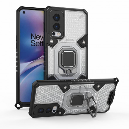 Coque OnePlus Nord 2 5G Nid d'Abeille avec Anneau Coque OnePlus Nord 2 5G Nid d'Abeille avec Anneau