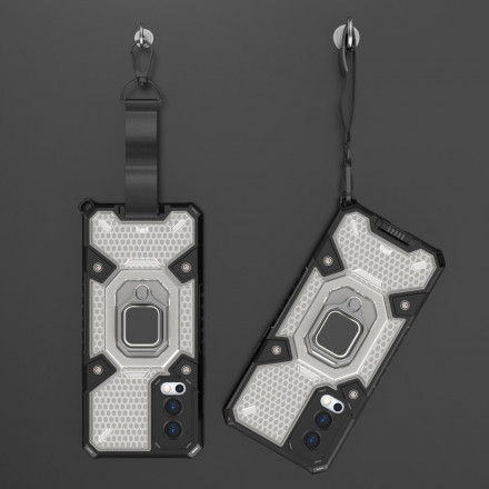 Coque OnePlus Nord 2 5G Nid d'Abeille avec Anneau Coque OnePlus Nord 2 5G Nid d'Abeille avec Anneau