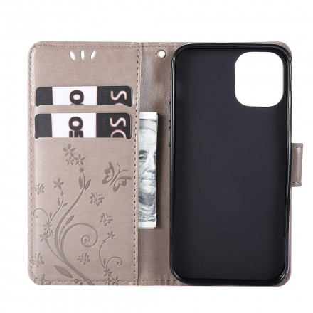 Housse iPhone 13 Papillons dans les Fleurs Housse iPhone 13 Papillons dans les Fleurs